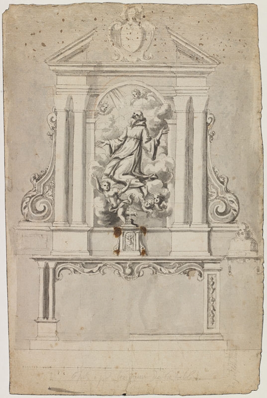 Autel avec l'apothéose de saint françois de Paule (Titre attribué), Jean Dubois, 1697 vers