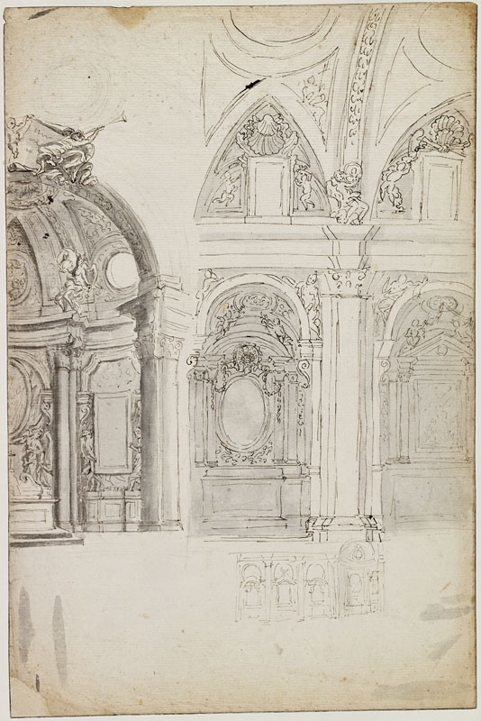 Vues d'une église en Italie (Titre attribué)_0