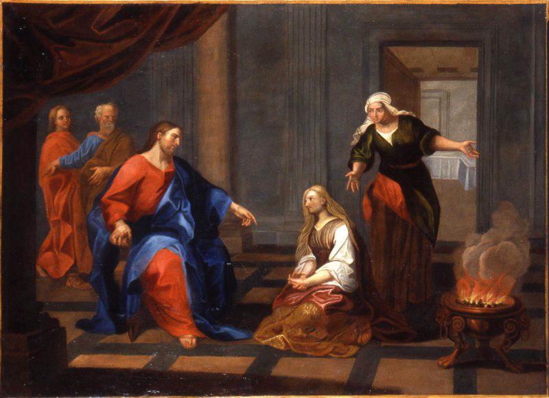 Jésus chez Marthe et Marie, 4e quart 17e siècle