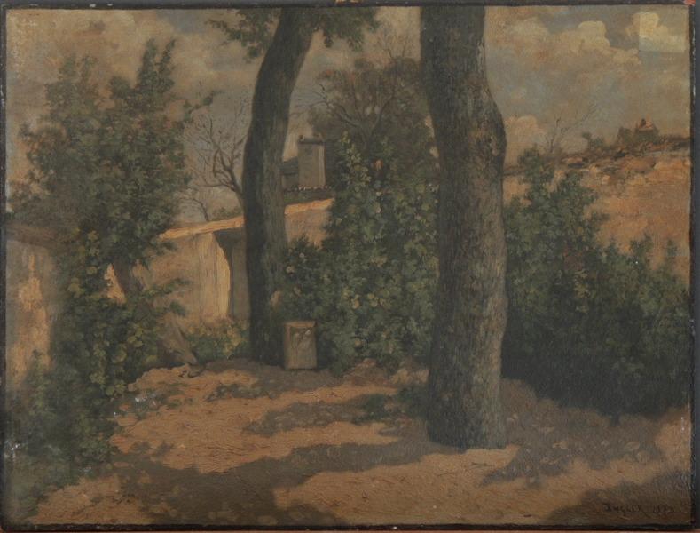 Joinville. Jardin du café, Maler Engler, 1873