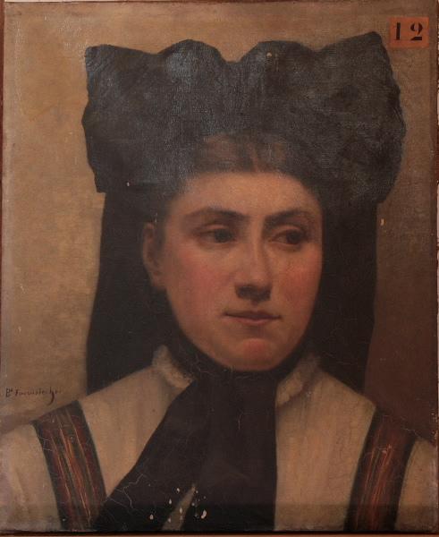 Tête d'Alsacienne, Emma Formstecher, 1870 vers