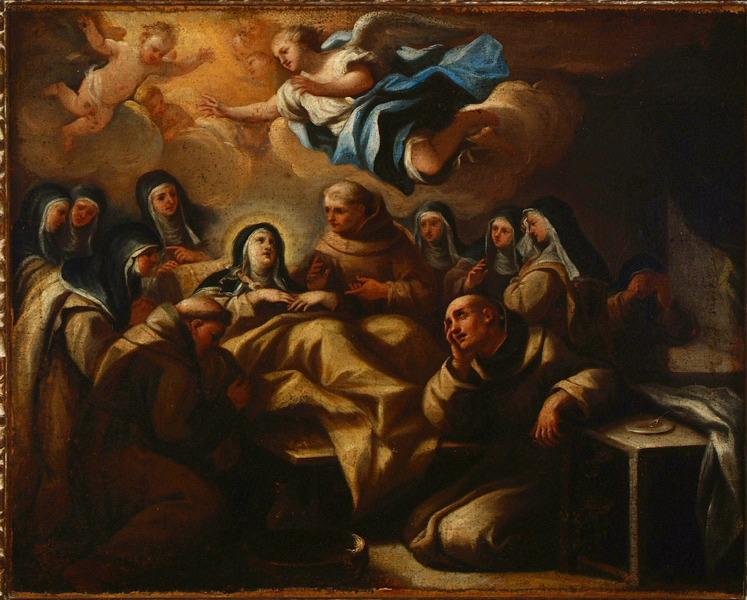 Mort de sainte Claire ; Mort de sainte Thérèse d'Avila (Titre ancien)_0