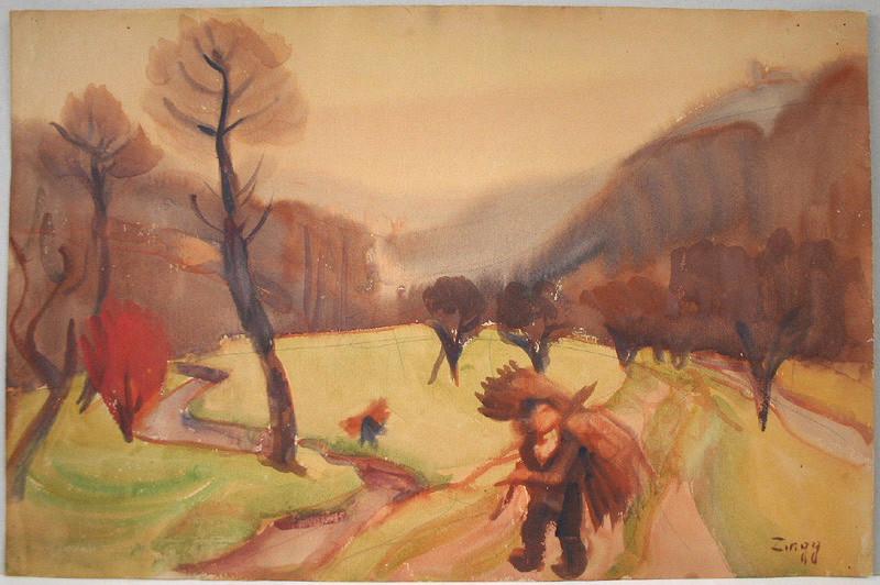 Le bûcheron, Jules Emile Zingg, 1er quart 20e siècle