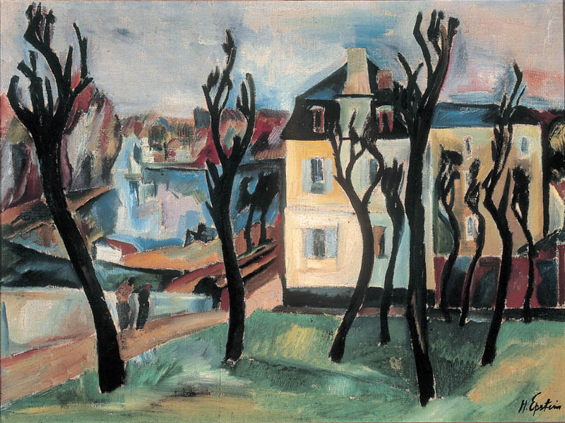 La place (place d'un village ou d'une ville), Henri Epstein, 1ère moitié 20e siècle