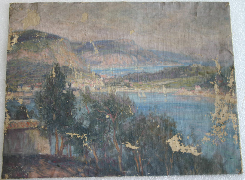 Paysage méditerranéen (mer et falaises), 20e siècle