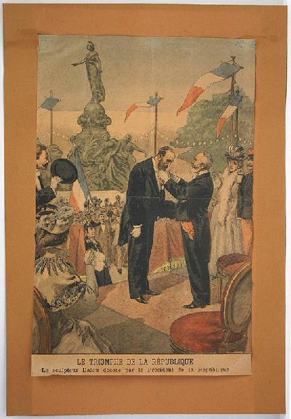 Illustration 'Le triomphe de la République' (le sculpteur Dalou décoré par le président de la République)_0
