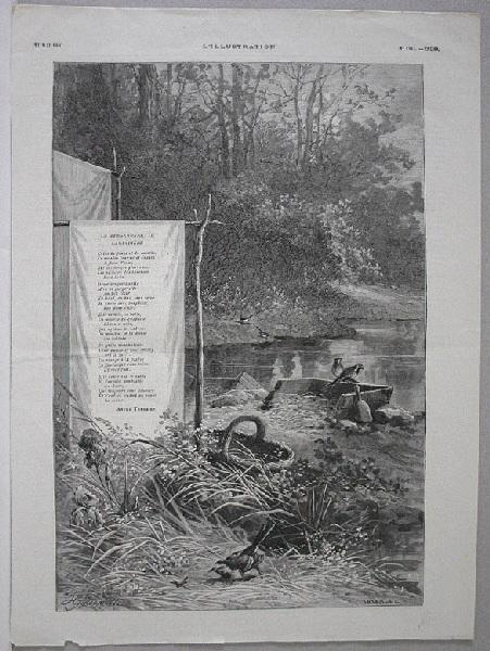 La bergeronnette lavandière, Hector Giacomelli, 1880