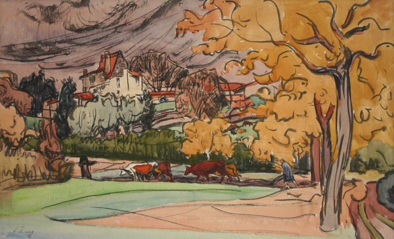 Automne en Auvergne, Jules Emile Zingg, 1er quart 20e siècle