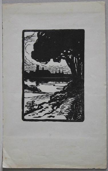 Poèmes du clocher : Chemin au bord de la Loire, Nevers, Fernand Chalandre, 1913