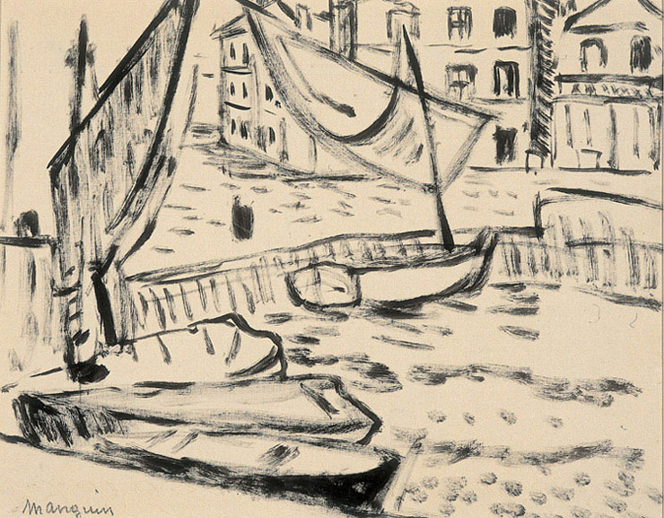 Le port de Saint-Tropez, Henri Manguin, 1ère moitié 20e siècle