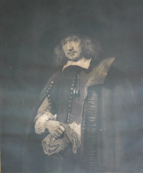 L'homme au gant (d'après Rembrandt)_0