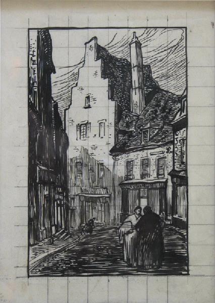 Nevers, la rue des Récollets, Fernand Chalandre, 1er quart 20e siècle