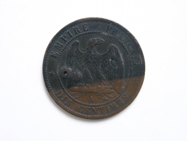 Pièce de 10 centimes, Napoléon III (1863) (effigie de Napoléon III)_1
