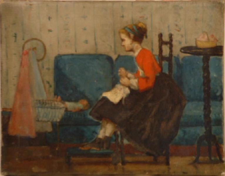 La Couseuse ; Portrait de Mademoiselle Gras (autre titre)_0