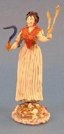 Allégorie de l'Eté ; Femme en costume Directoire_0
