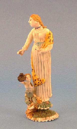 Femme faisant l'aumône à un mendiant (Il pourrait s'agir de Blanche de Castille, car le manteau est orné de fleurs de lys)_0
