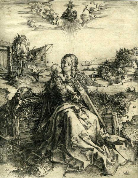 La Sainte Famille au papillon, Albrecht Durer, 1495