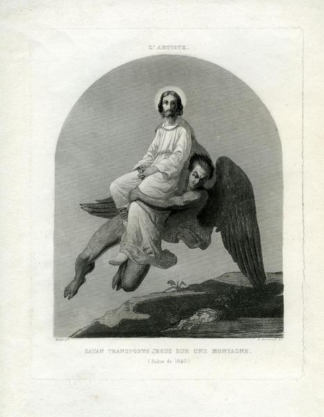 Satan transporte Jésus sur une montagne_0