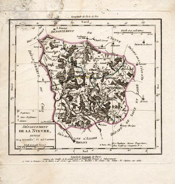 Département de la Nièvre, Pierre Gilles Chanlaire, 1800
