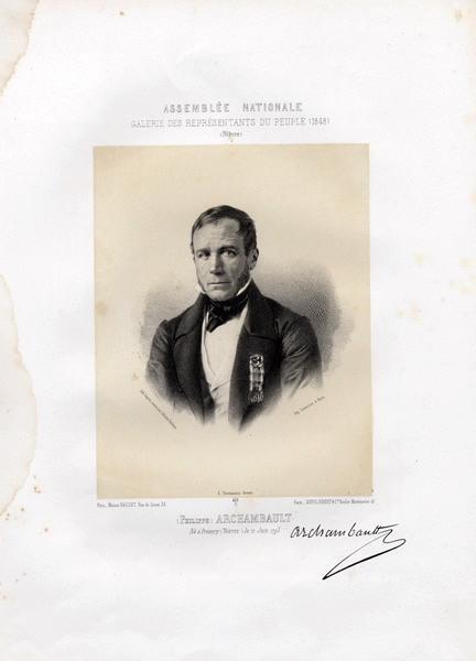 Philippe Archambault, Célestin Deshayes, 1848