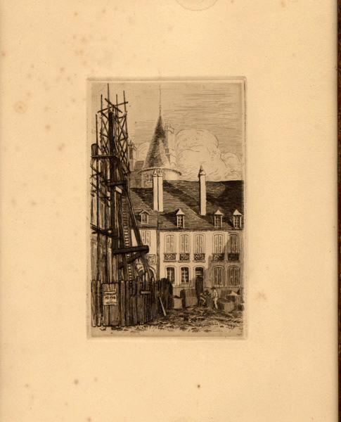 Chantier de la Caisse d'Epargne à Nevers, Fernand Chalandre, 1er quart 20e siècle