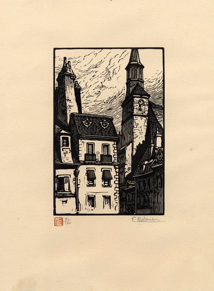 Le Beffroi à Nevers, Fernand Chalandre, 1er quart 20e siècle