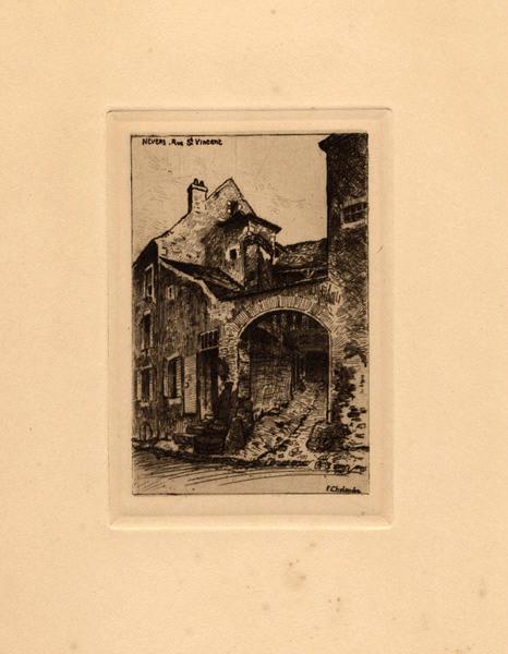 Nevers. Rue St-Vincent, Fernand Chalandre, 1908