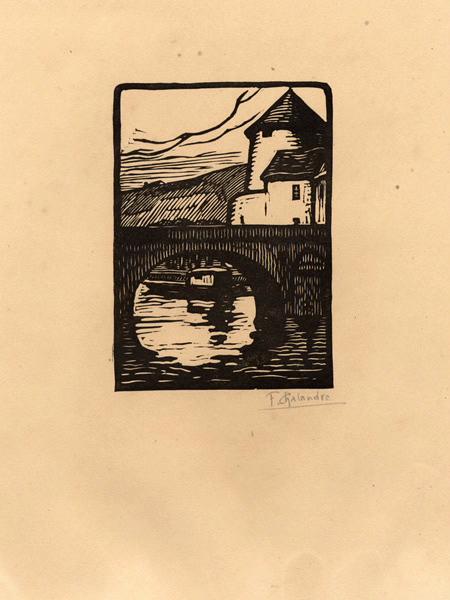 Pont de Loire et tour Goguin, Fernand Chalandre, 1er quart 20e siècle