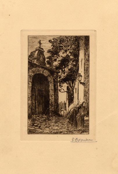 Portail de l'école des Frères, Fernand Chalandre, 1er quart 20e siècle