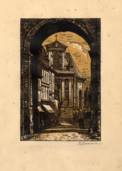 La Porte de Paris et l'église St-Pierre, Fernand Chalandre, 1911
