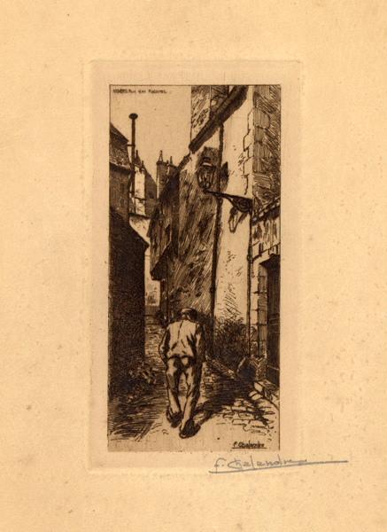 Rue des Ratoires, Fernand Chalandre, 1908