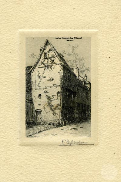 Maison Bonnot rue St-Genest à Nevers, Fernand Chalandre, 1907