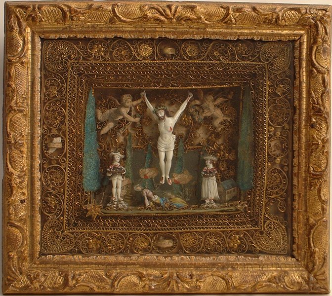 Retable ex-voto-reliquaire : Sainte Madeleine-Saint Grégoire-Le Grand-Saint Martin de Tours_0