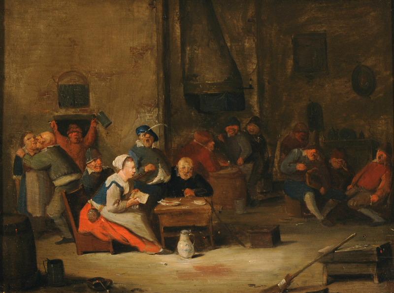Scène de cabaret, Egbert van Heemskerck, 17e siècle