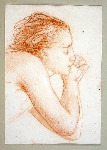 Femme priant, Félix Joseph Barrias, 2e moitié 19e siècle, 1er quart 20e siècle