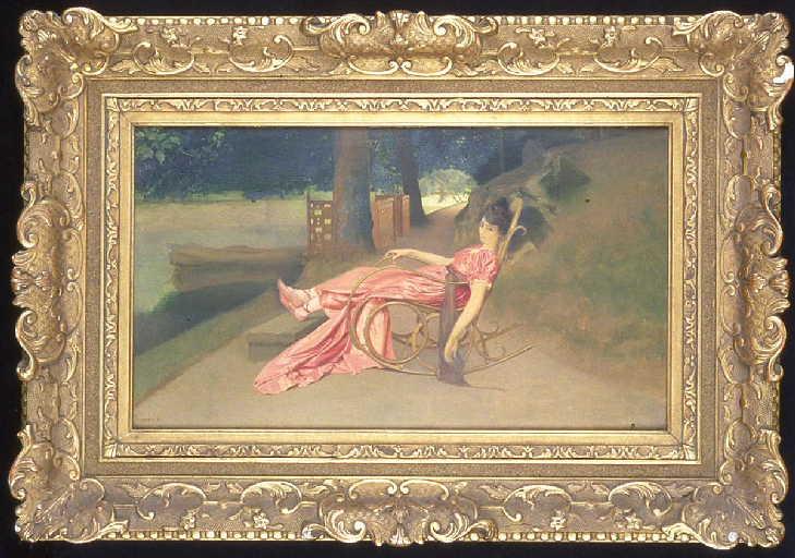 Madame Granié au bois de Boulogne, Joseph Granie, 1ère moitié 19e siècle