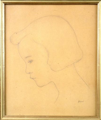 Tête de jeune fille, Joseph Granie, 1ère moitié 19e siècle