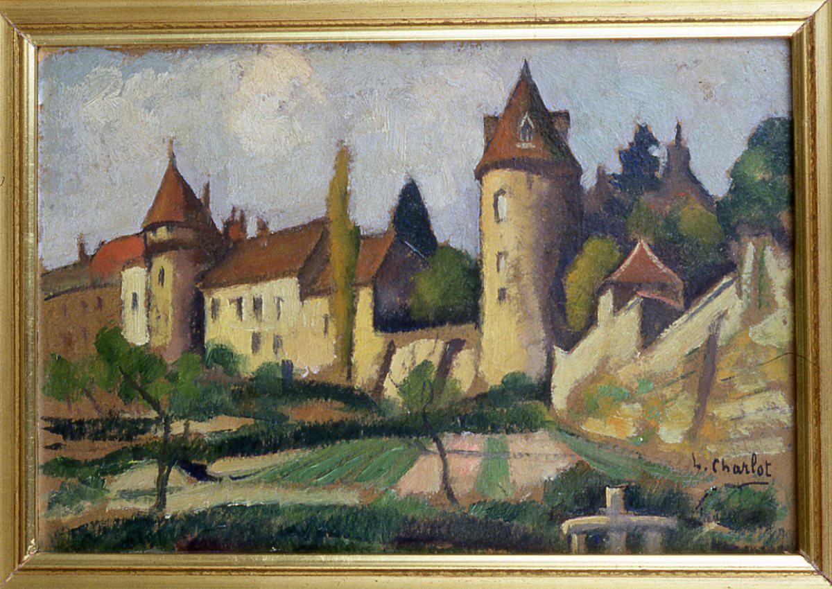 Les remparts d'Autun (vus de Saint-Pancrace), Louis Charlot, 1ère moitié 20e siècle