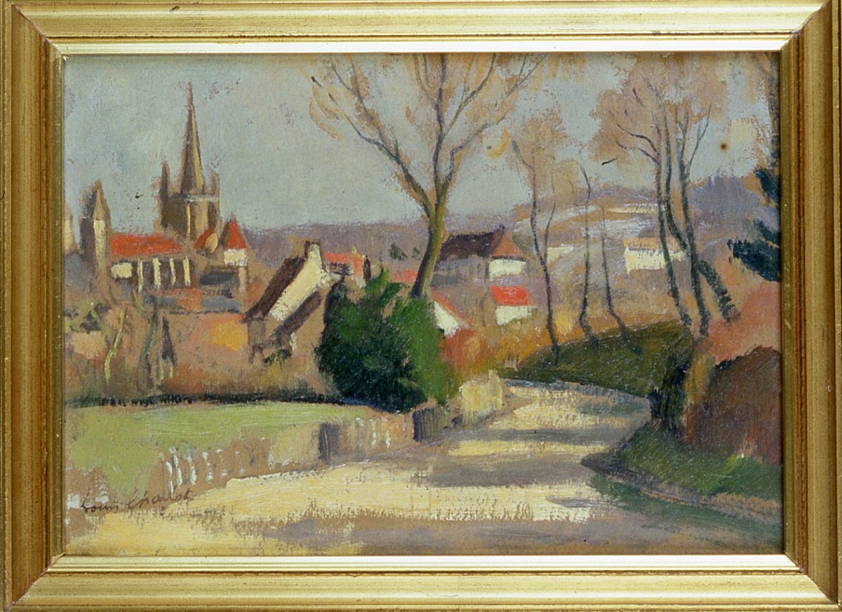 Vue d'Autun, Louis Charlot, 1ère moitié 20e siècle