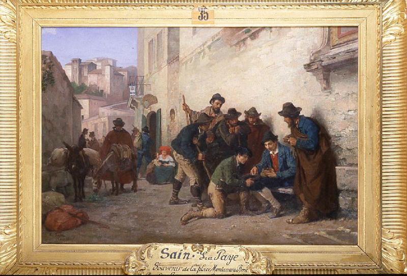 Le paiement : souvenir de la place Montanara à Rome_0