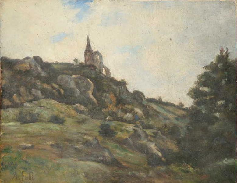 Paysage : Saint-Julien du Sault, d'après Harpignies_0