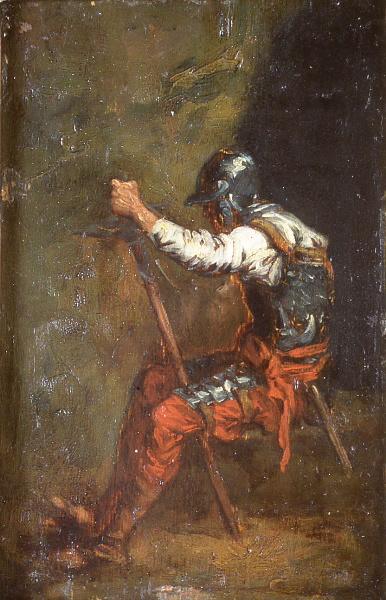 Guerrier assis à l'épée_0