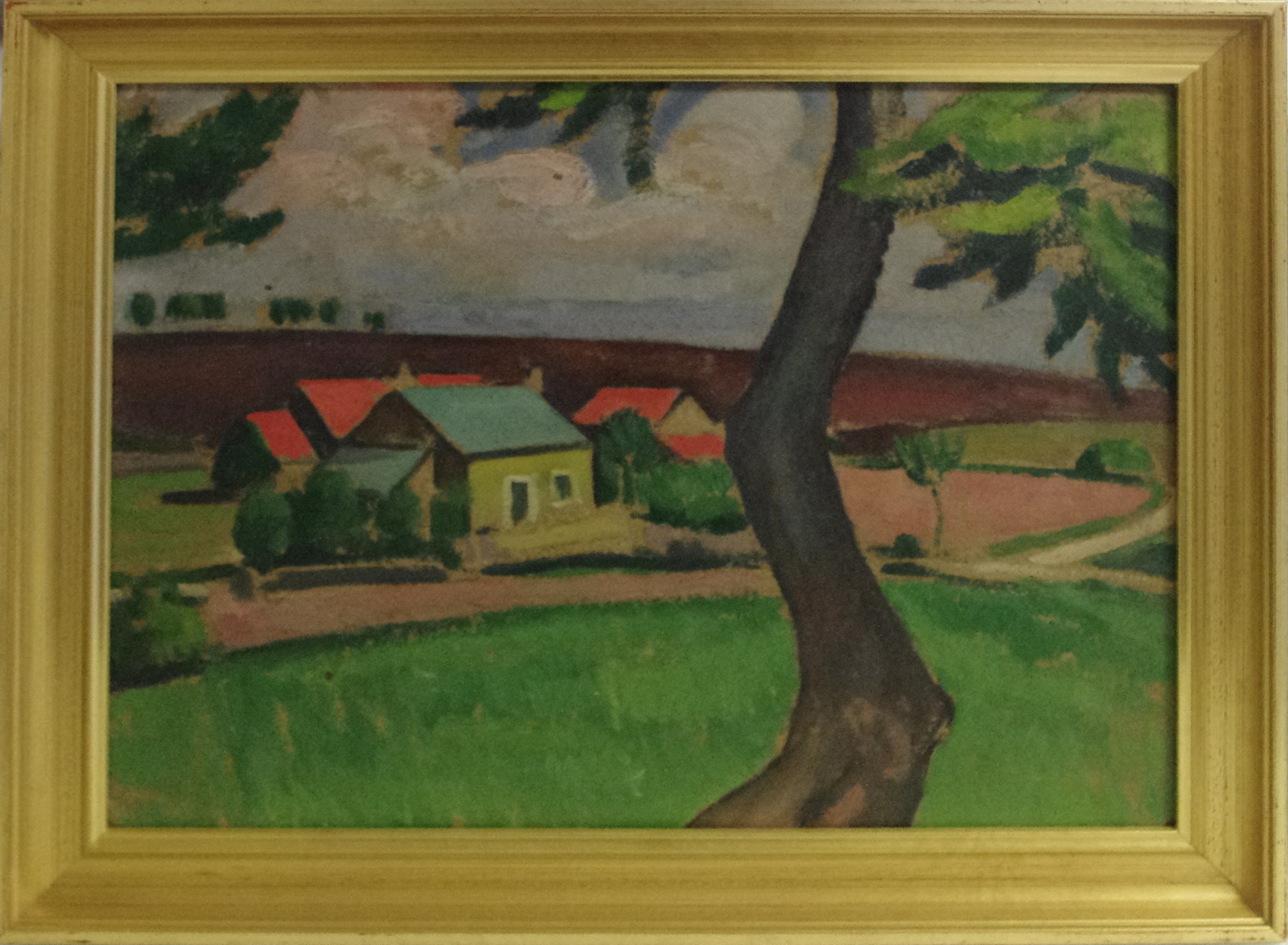 Ferme en Morvan, Louis Charlot, 1ère moitié 20e siècle