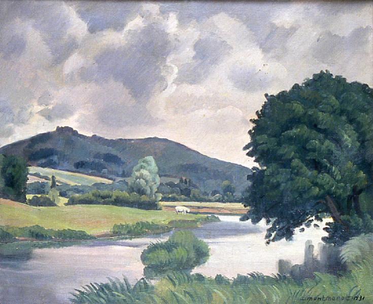 Paysage des bords de l'Arroux, Albert Montmerot, 1931