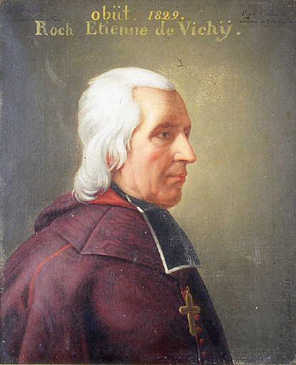 Portrait de Roch-Etienne de Vichy ; Roch-Etienne de Vichy, évêque d'Autun de 1819 à 1829 (autre titre), Pierre Louis Delaval, 1829
