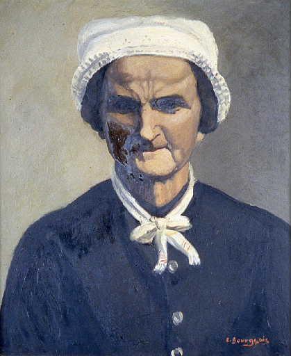 Portrait de Madame Commeau, fermière à Laizy, Eugène Jacques Georges Bourgeois, 1920