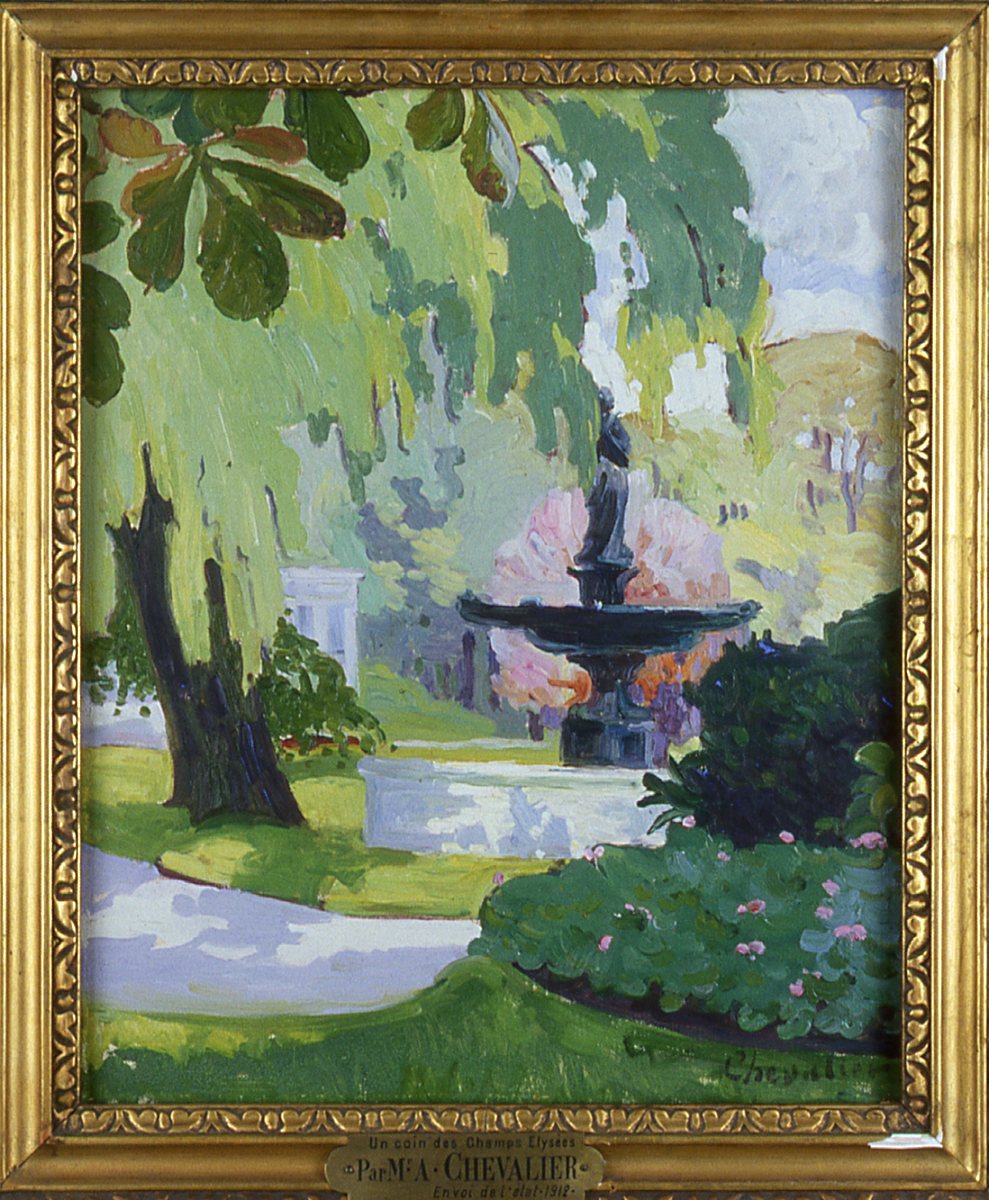Un coin des Champs-Elysées, Auguste Chevalier, 1911
