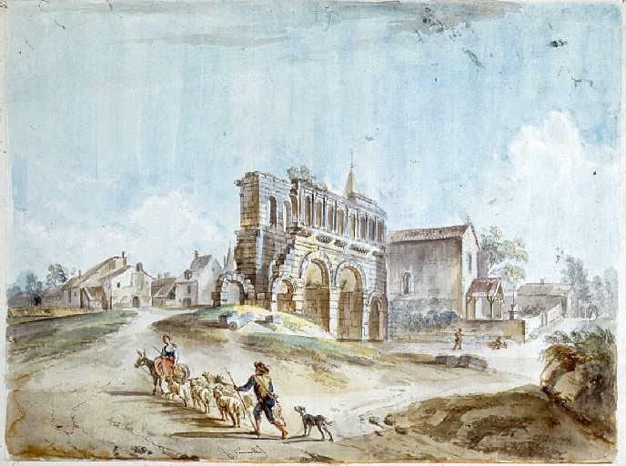 La porte Saint-André à Autun, côté ville_0