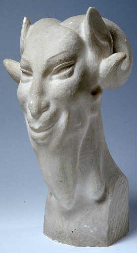 Tête de faune, Georges Marcel Pepe, 1ère moitié 20e siècle