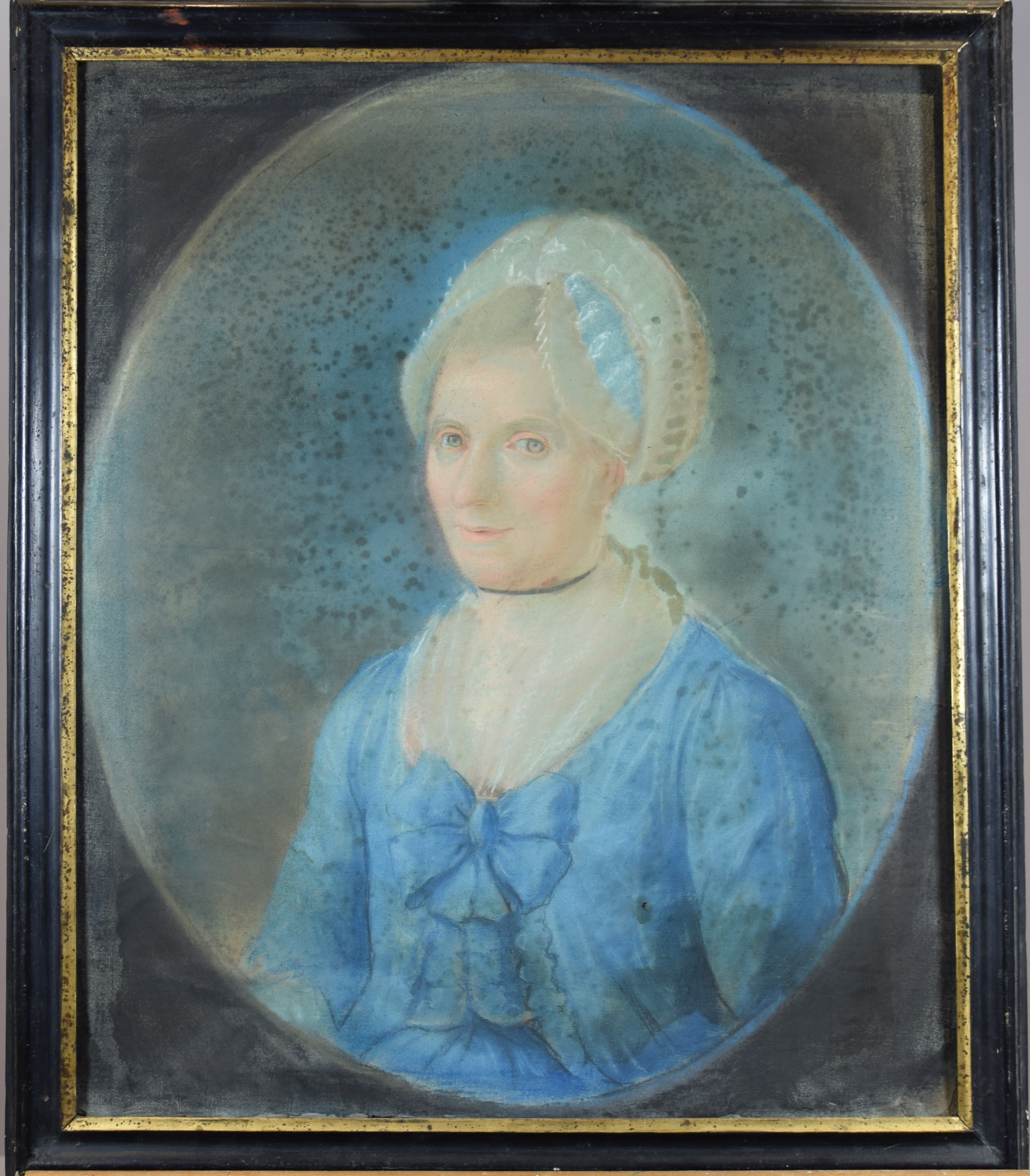 Portrait de femme en bleu, Alice Grillot, 20e siècle